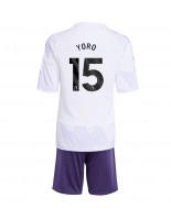 Manchester United Leny Yoro #15 Vieraspaita Lasten 2025-26 Lyhythihainen (+ shortsit)